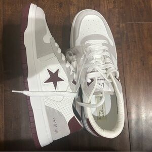 Vintage Havana  White and Burgundy Sneakers